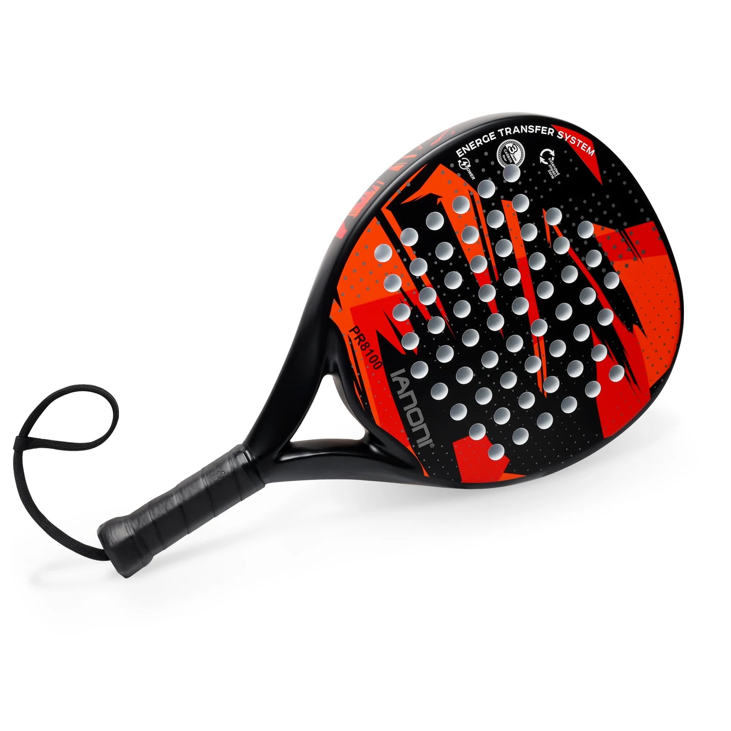 IANONI PR8100 Carbon Fibre Padel Racket – Red