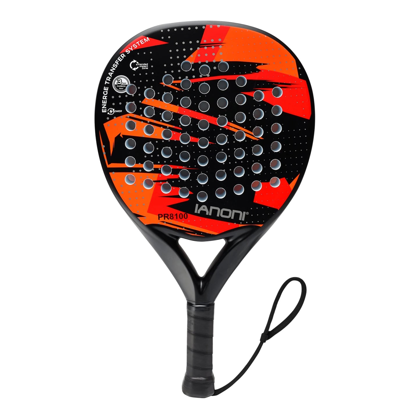 IANONI PR8100 Carbon Fibre Padel Racket – Red