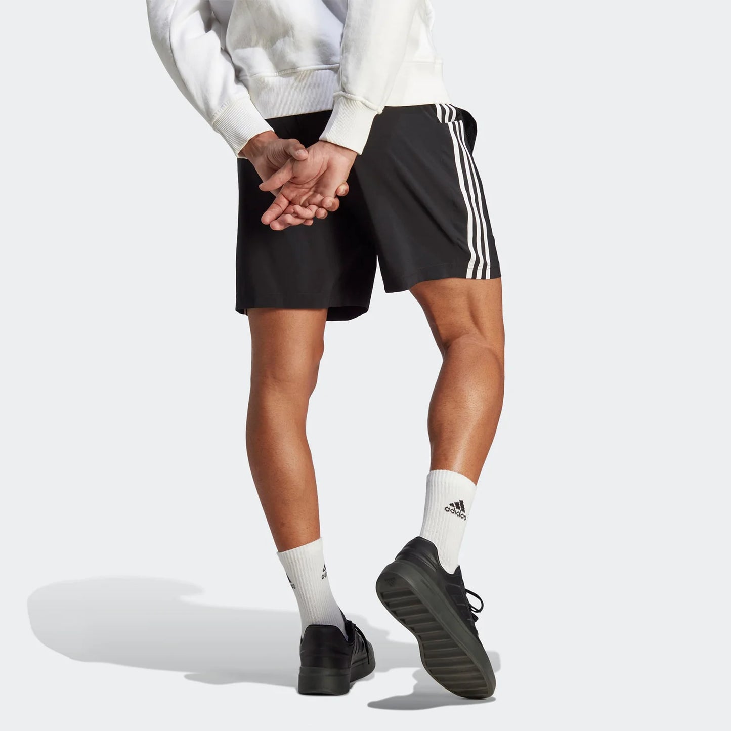 Adidas 3-Stripes Performance Shorts – Black