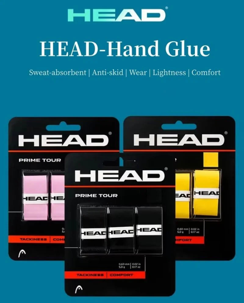 3pcs/lot HEAD Tennis Overgrip Sticky PU Hand Glue Padel Racket Tenis Grip Anti-Slip Training Sweatband For Tennis Badminton