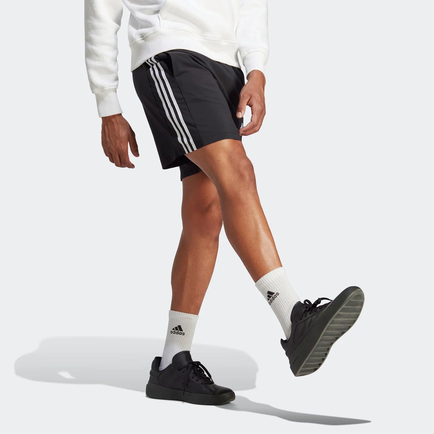 Adidas 3-Stripes Performance Shorts – Black