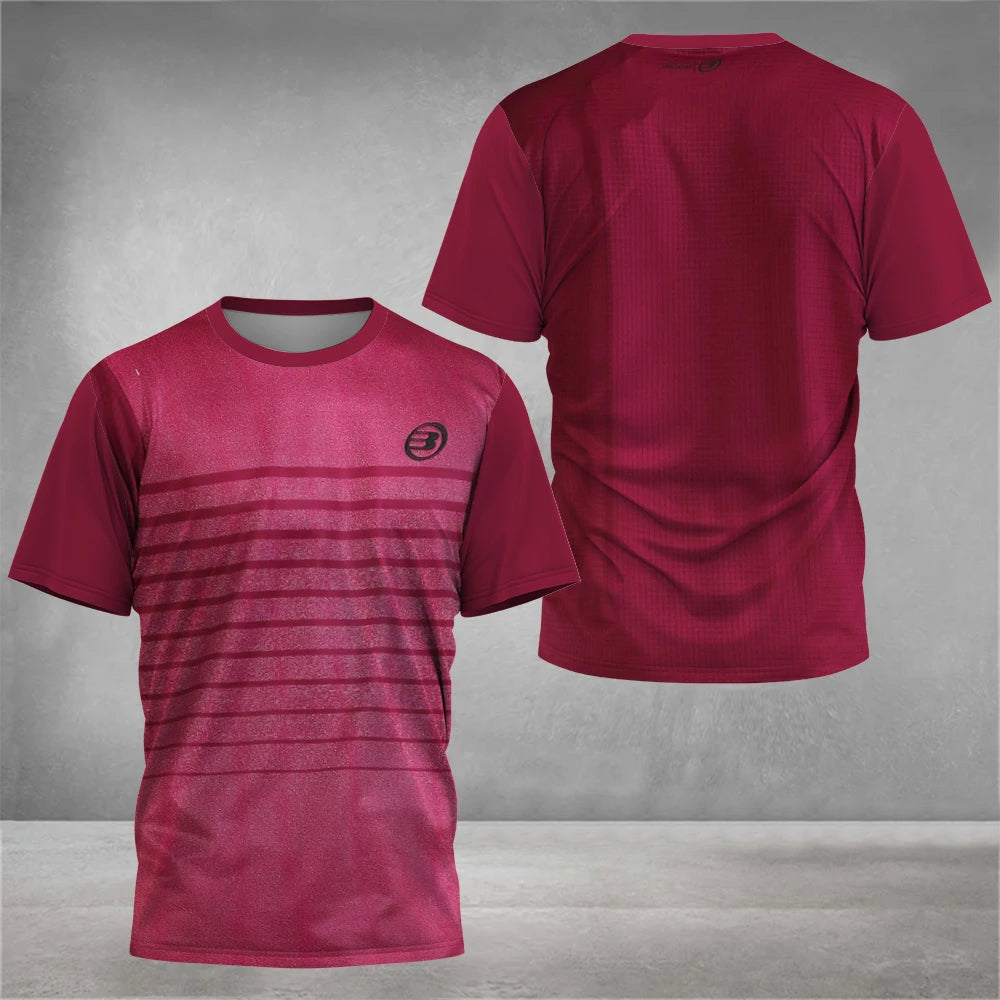 Bullpadel Unisex Performance Top – Burgundy Red