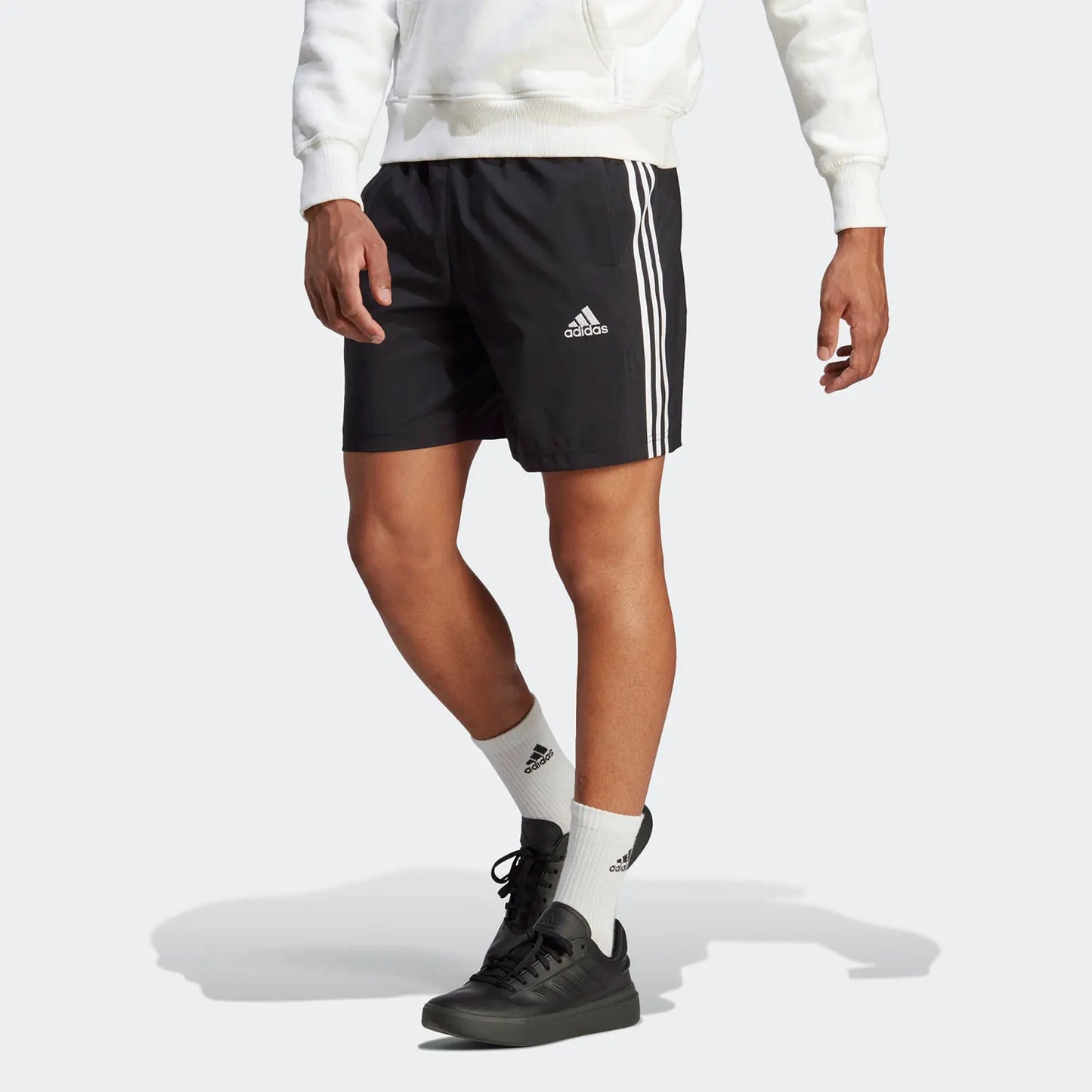 Adidas 3-Stripes Performance Shorts – Black