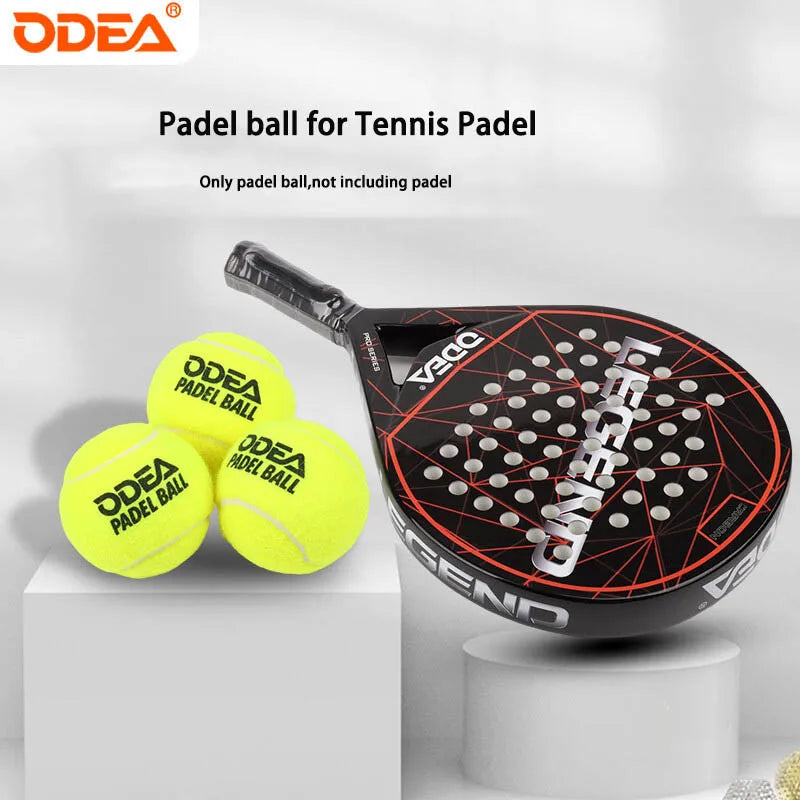 ODEA Cage Plate Vacuum 3pcs Tennis PADEL BALL Thick Inner Tank High Elasticity and Durable Training Ball
