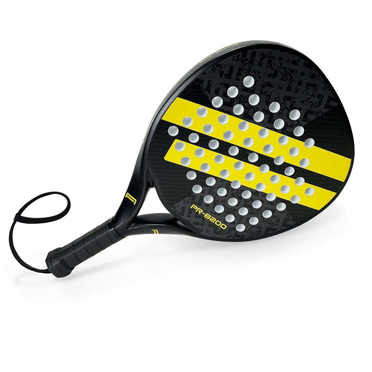 Ianoni PR8200 Carbon Fibre Racket – Yellow / Blue Stripe Edition