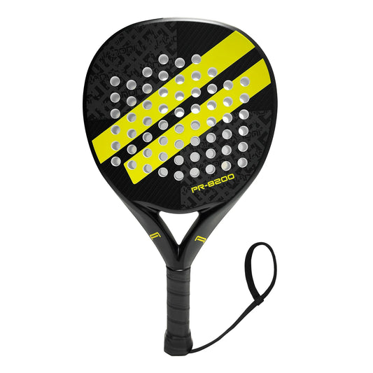 Ianoni PR8200 Carbon Fibre Racket – Yellow / Blue Stripe Edition