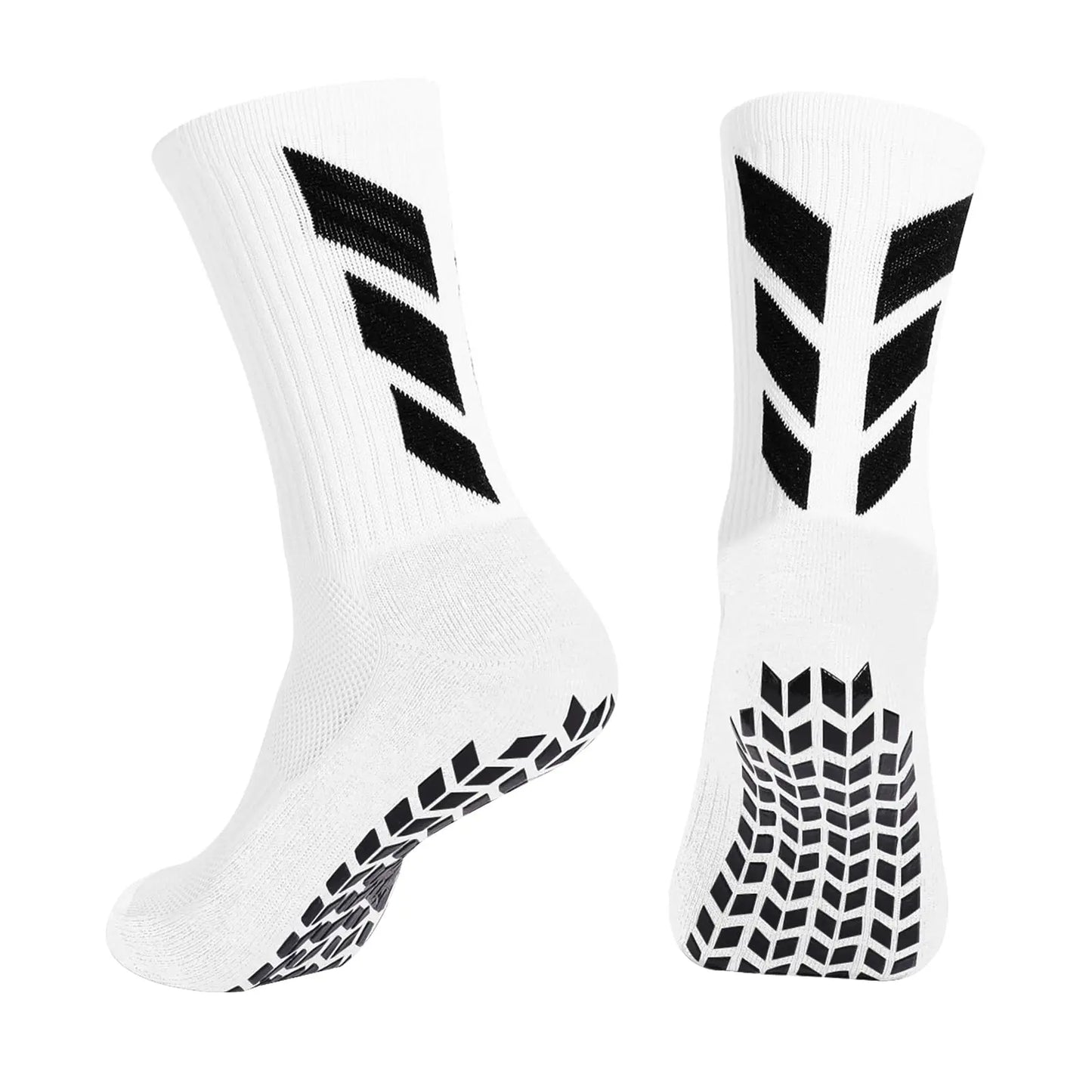 White Performance Grip Socks
