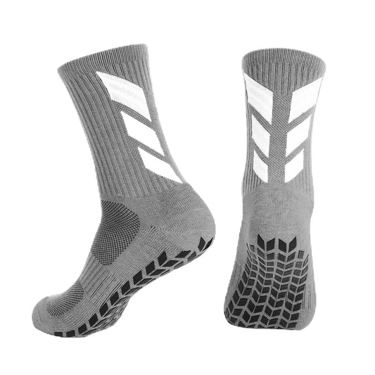Grey Performance Grip Socks